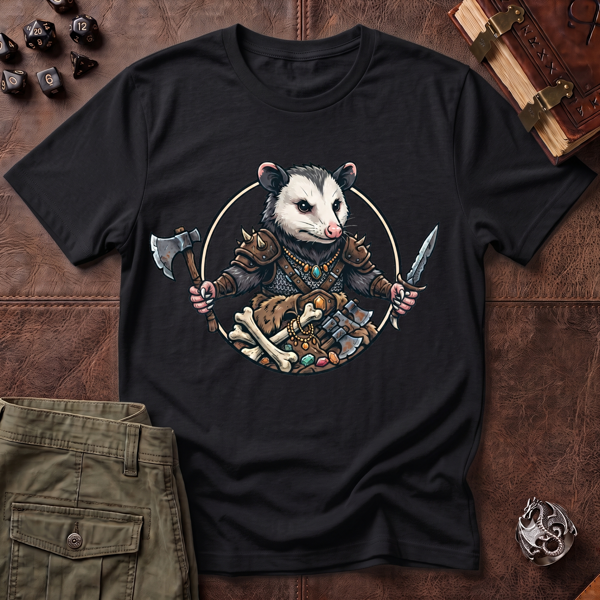 Spicy Kitty Barbarian T-Shirt