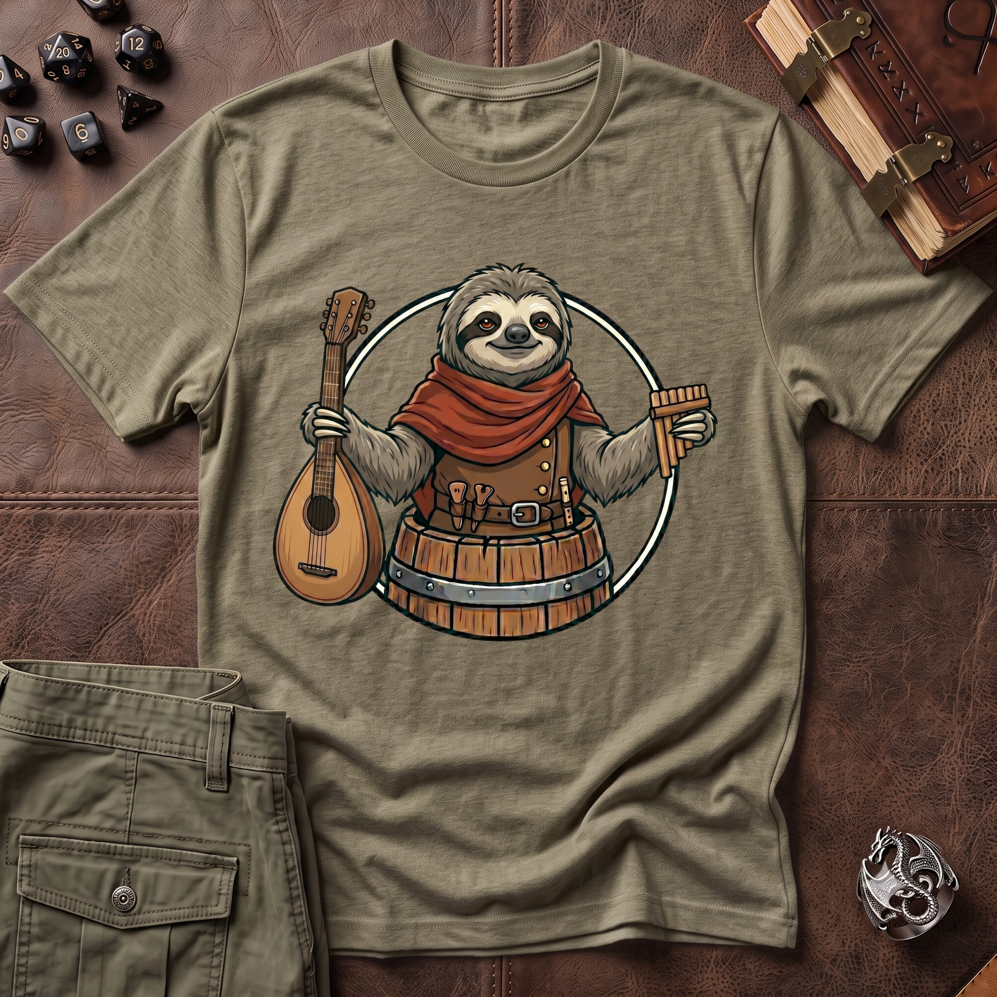 Sloth Bard T-Shirt