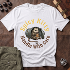 Spicy Kitty Handle with Care T-Shirt