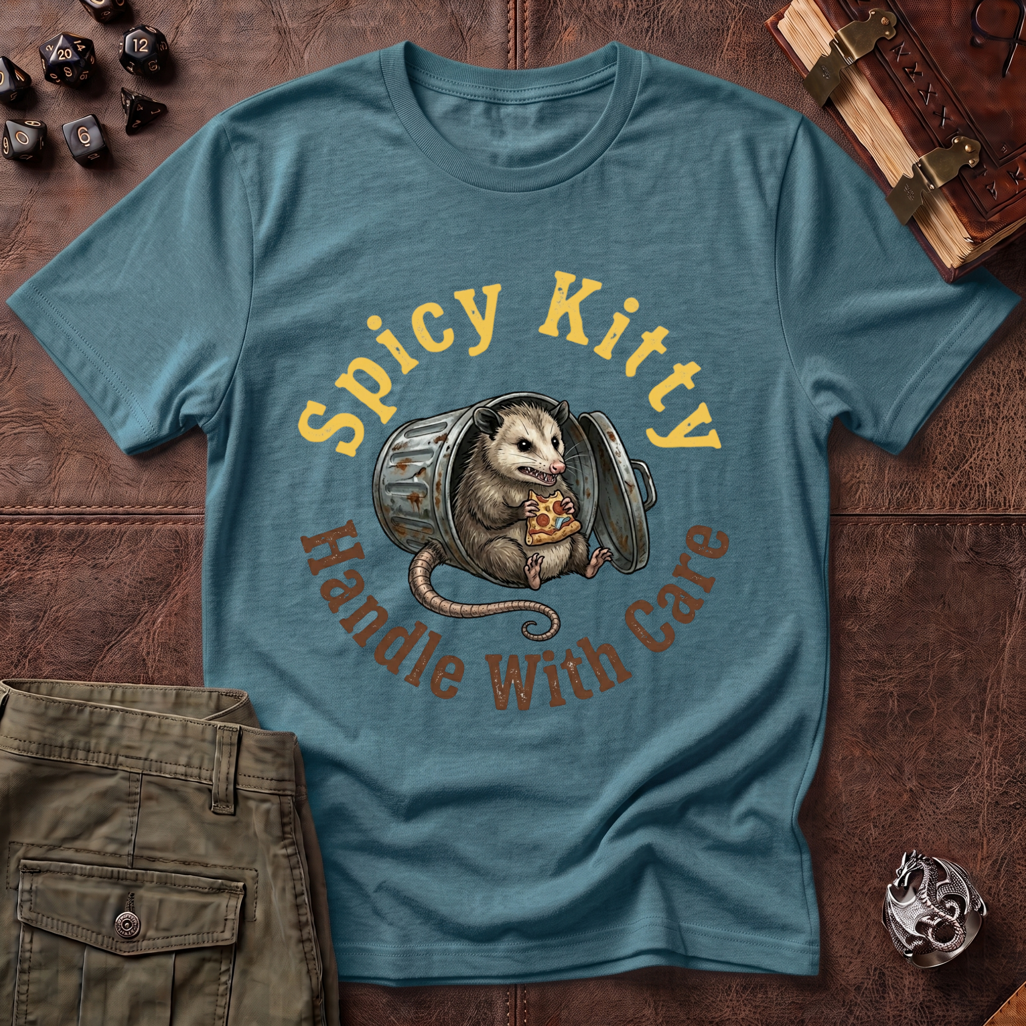 Spicy Kitty Handle with Care T-Shirt