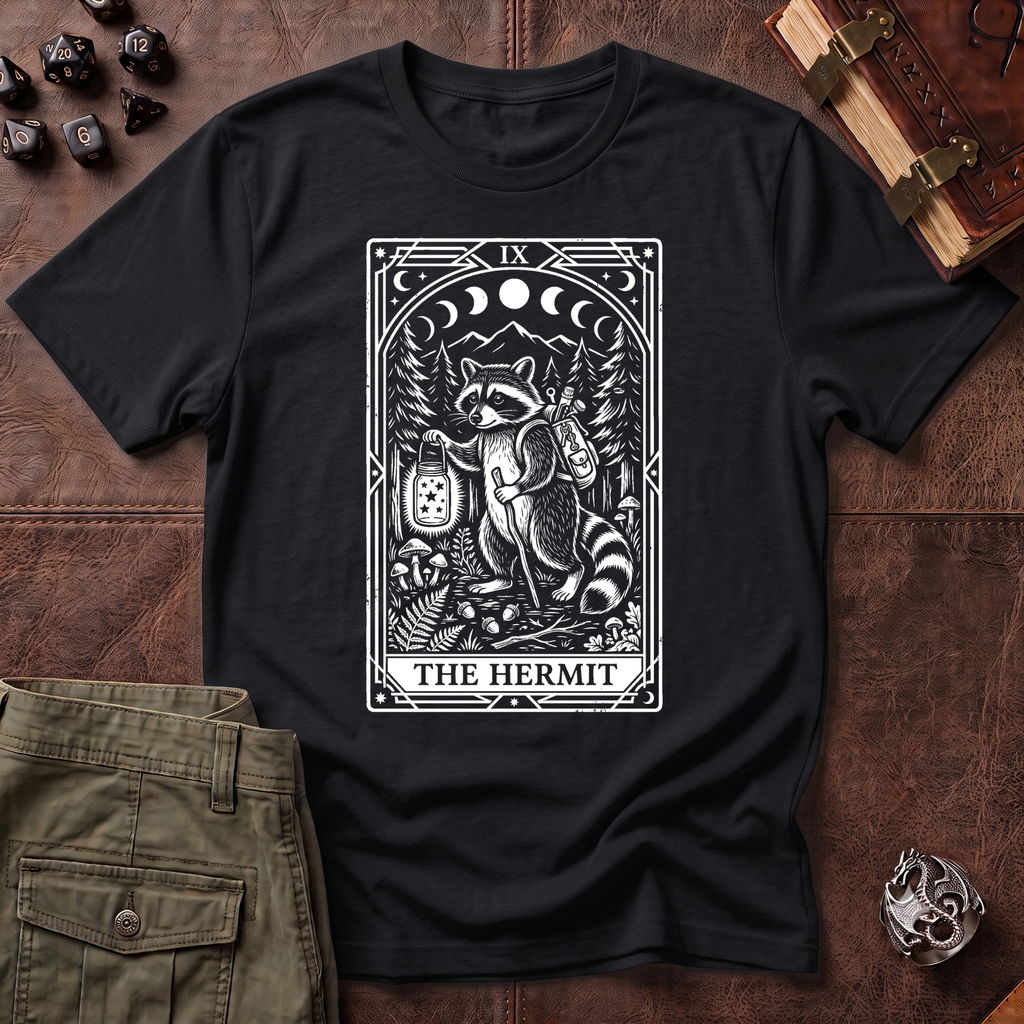 Trash Panda Tarot Hermit T-Shirt