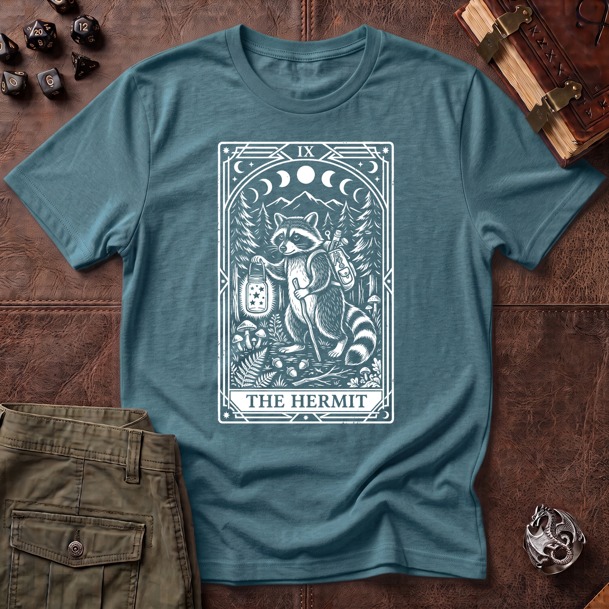 Trash Panda Tarot Hermit T-Shirt