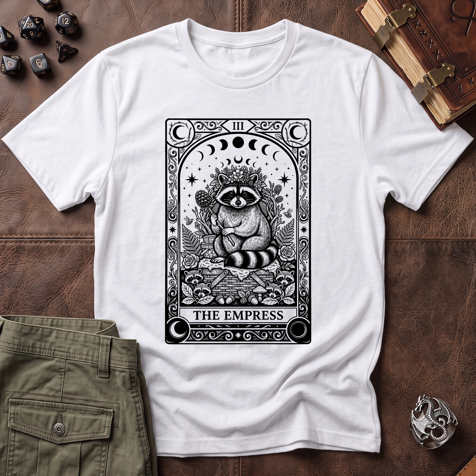 Trash Panda Tarot Empress T-Shirt