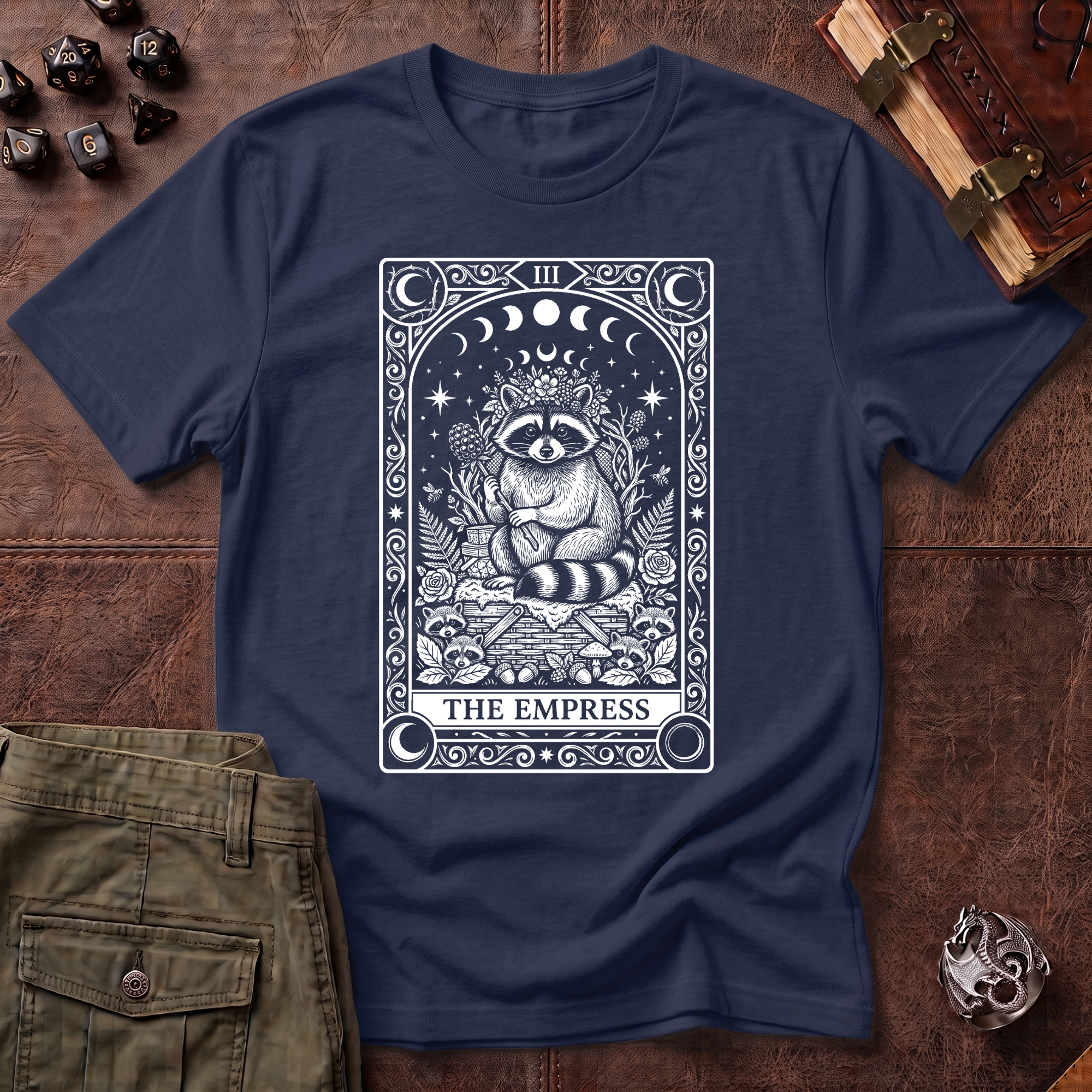 Trash Panda Tarot Empress T-Shirt