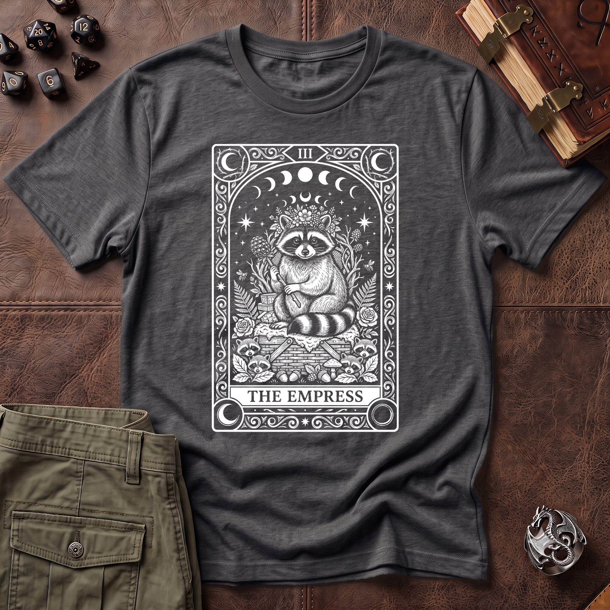 Trash Panda Tarot Empress T-Shirt
