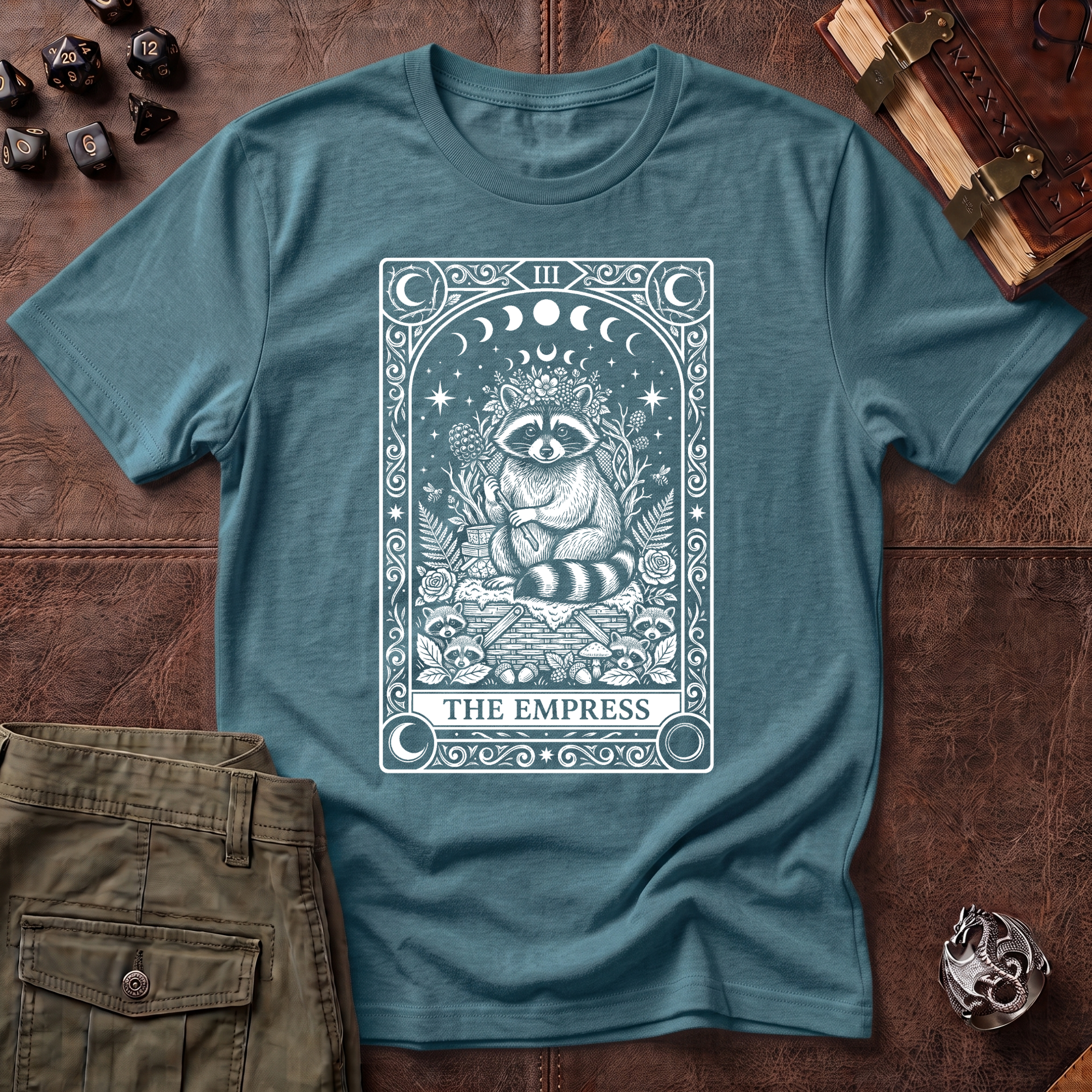 Trash Panda Tarot Empress T-Shirt