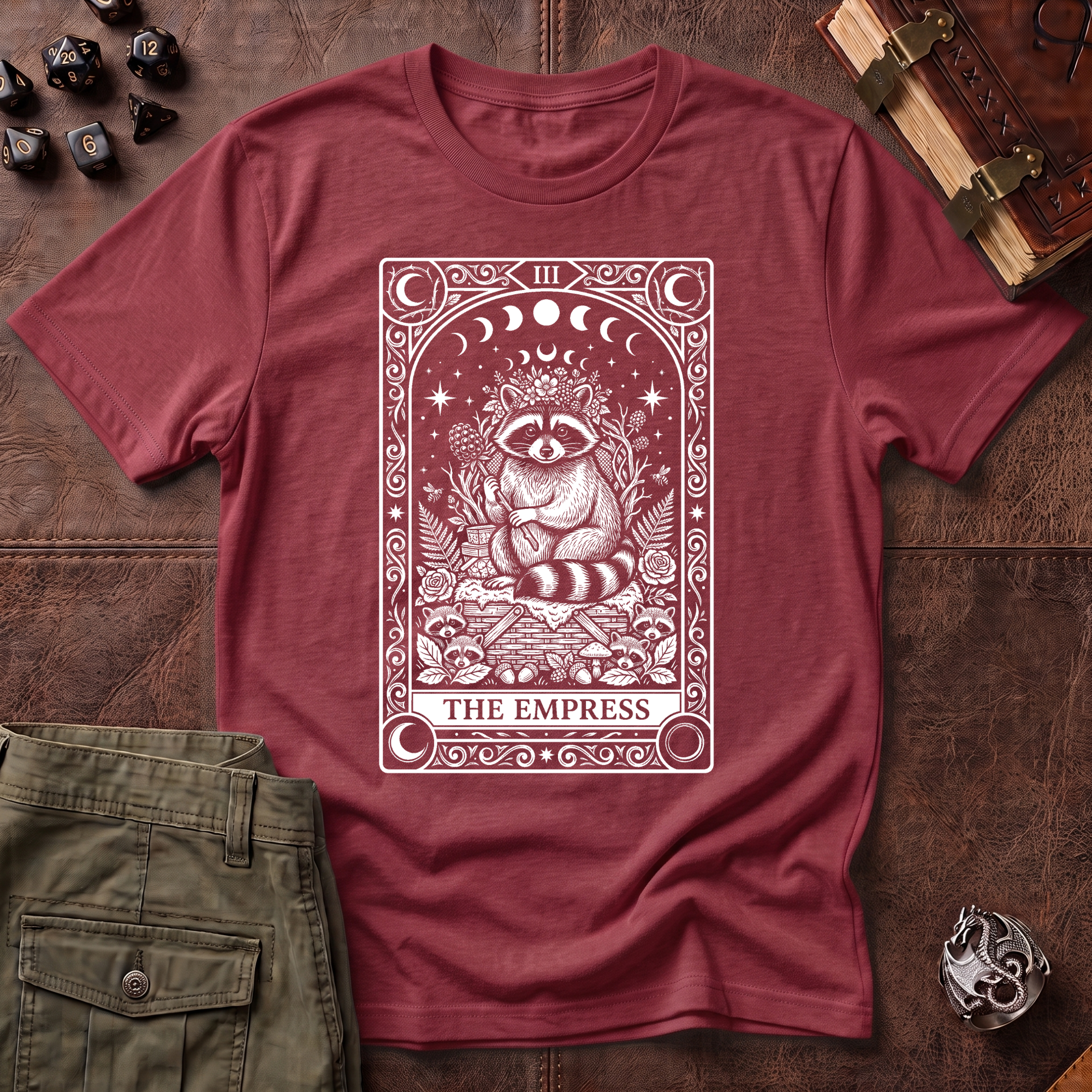 Trash Panda Tarot Empress T-Shirt