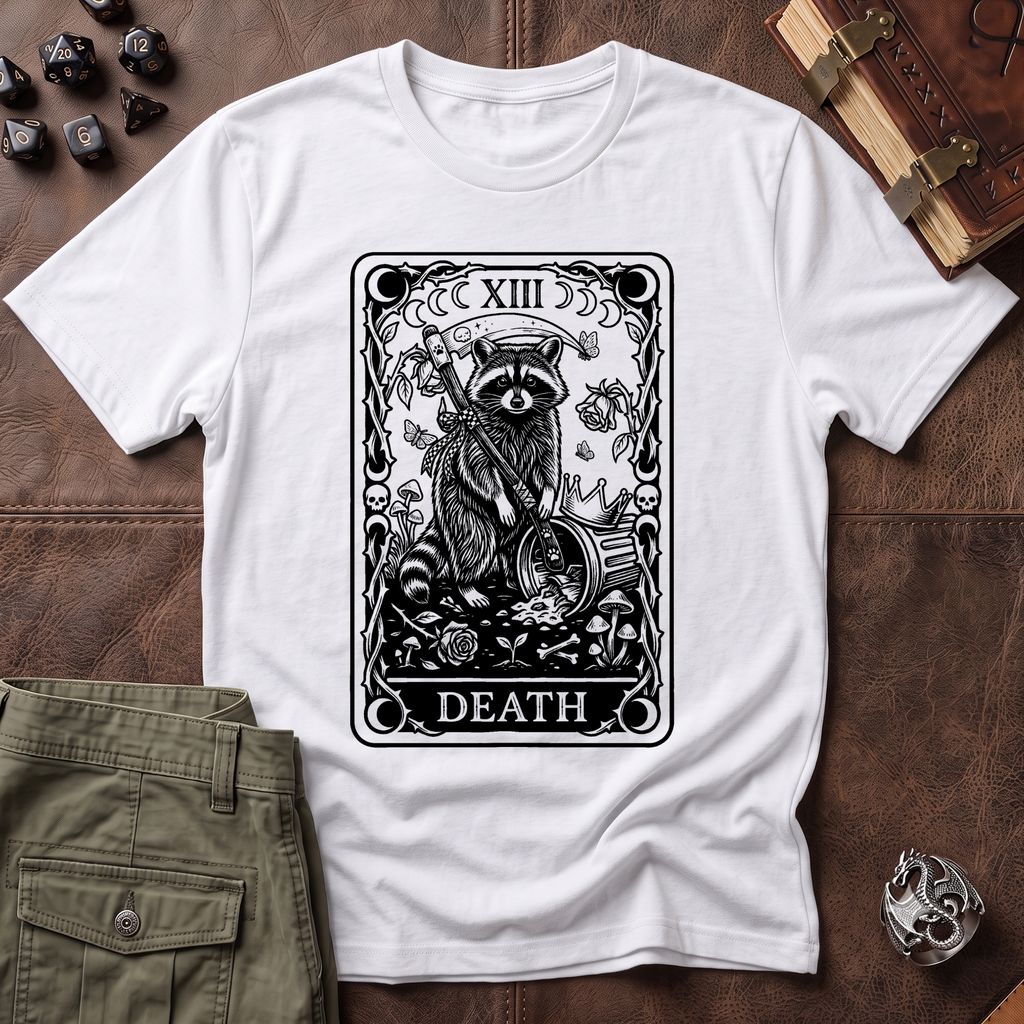 Trash Panda Tarot Death T-Shirt