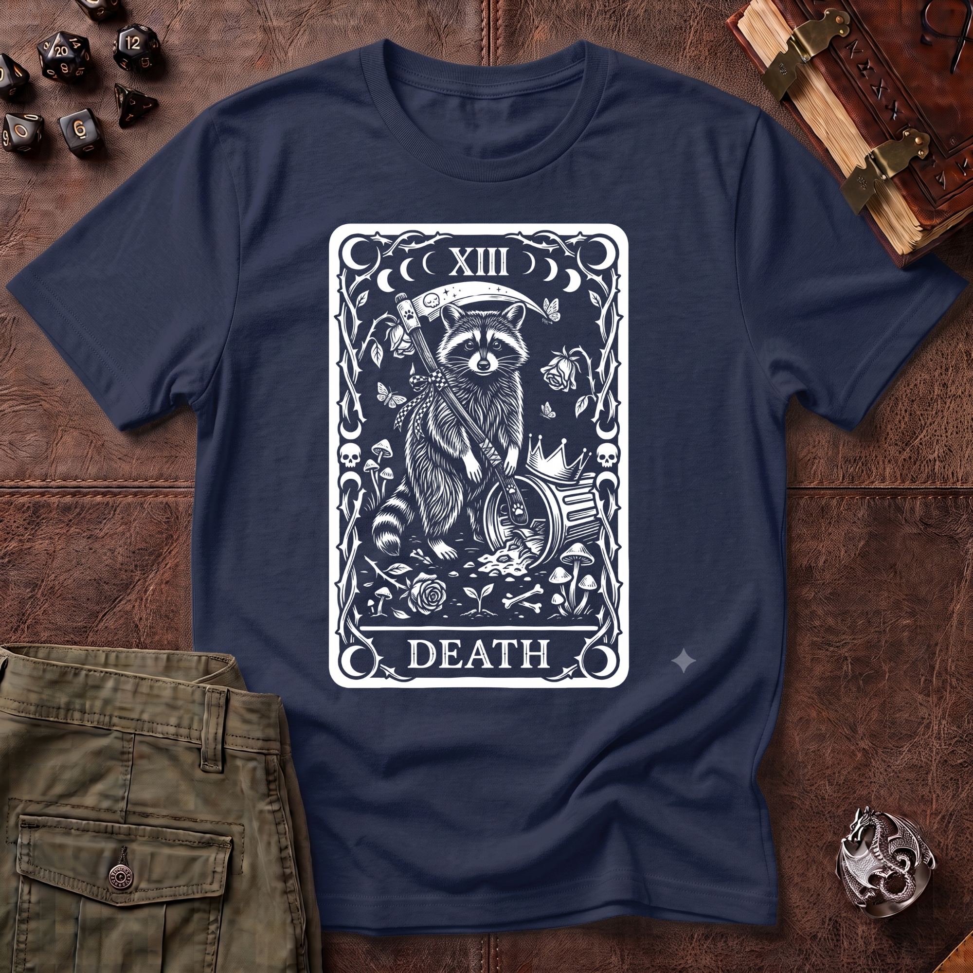 Trash Panda Tarot Death T-Shirt