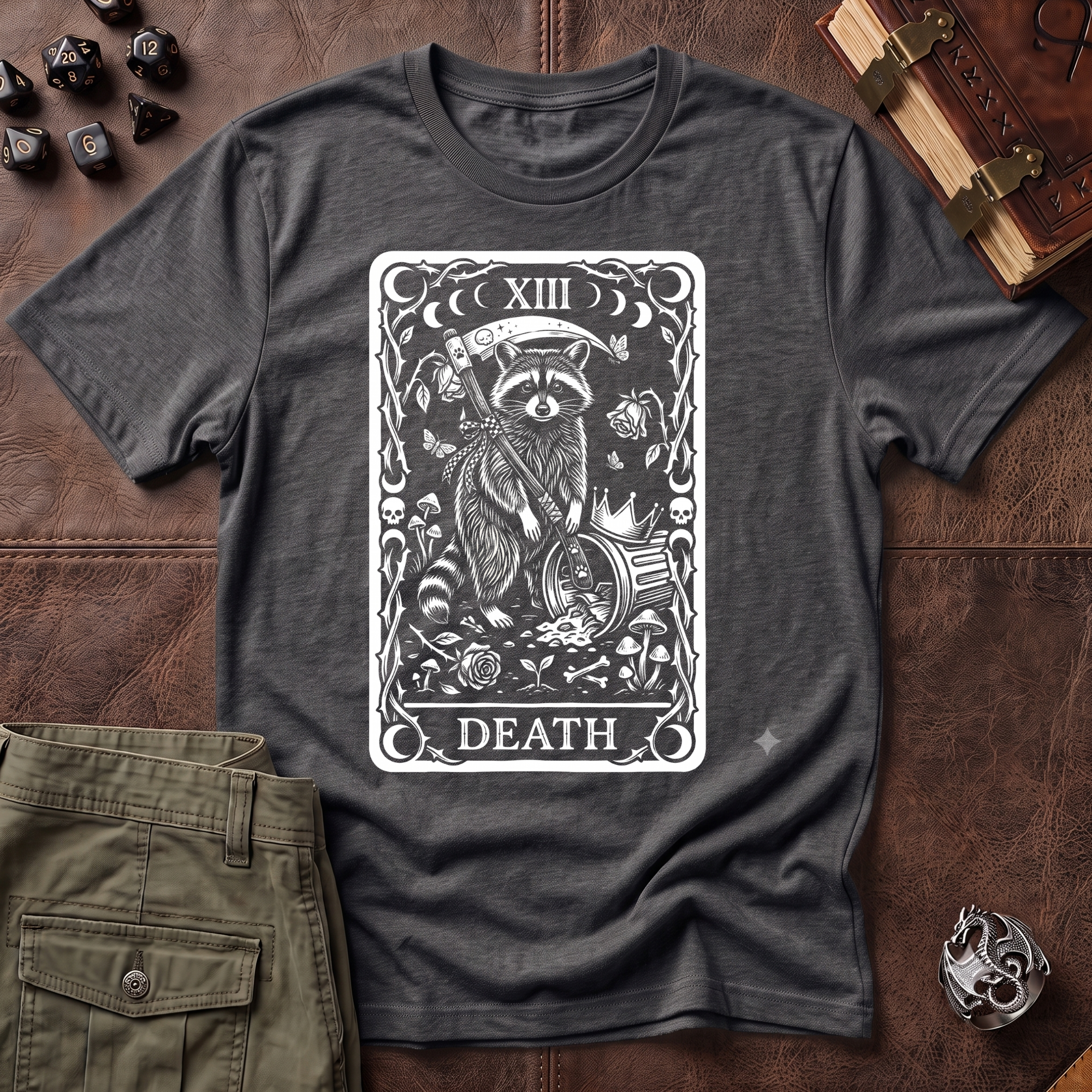 Trash Panda Tarot Death T-Shirt
