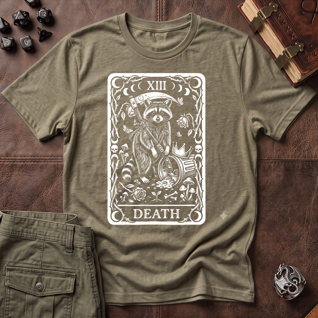Trash Panda Tarot Death T-Shirt