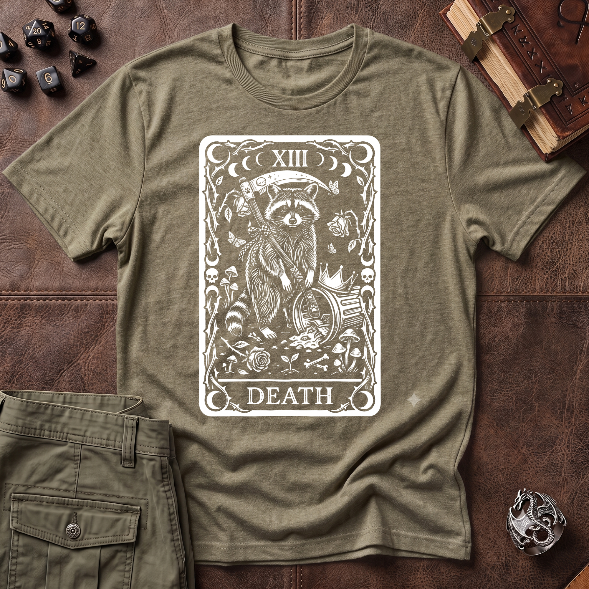 Trash Panda Tarot Death T-Shirt