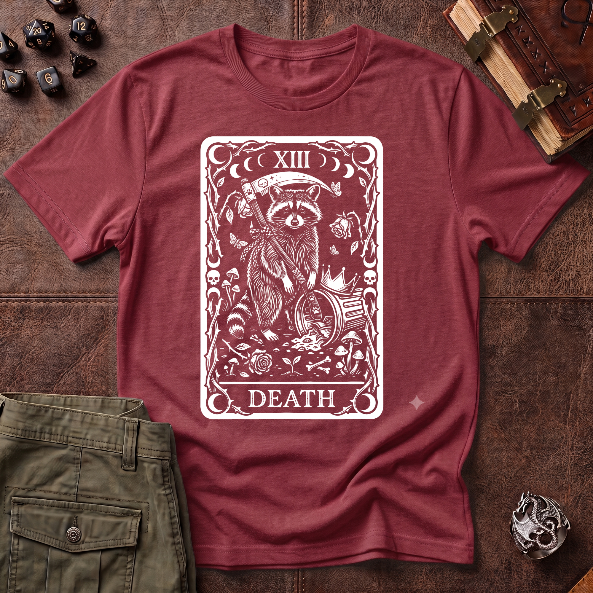 Trash Panda Tarot Death T-Shirt