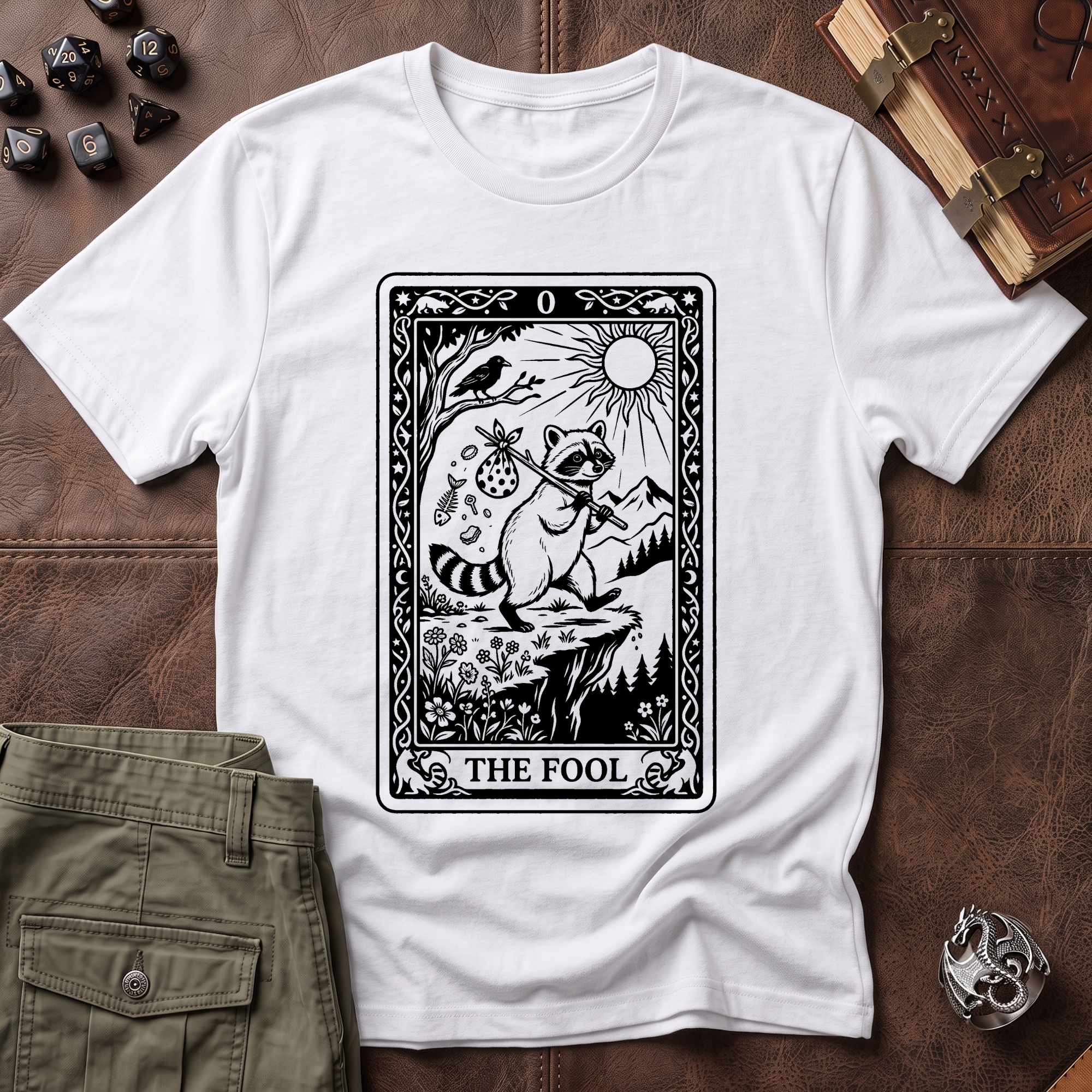 Trash Panda Tarot Fool T-Shirt