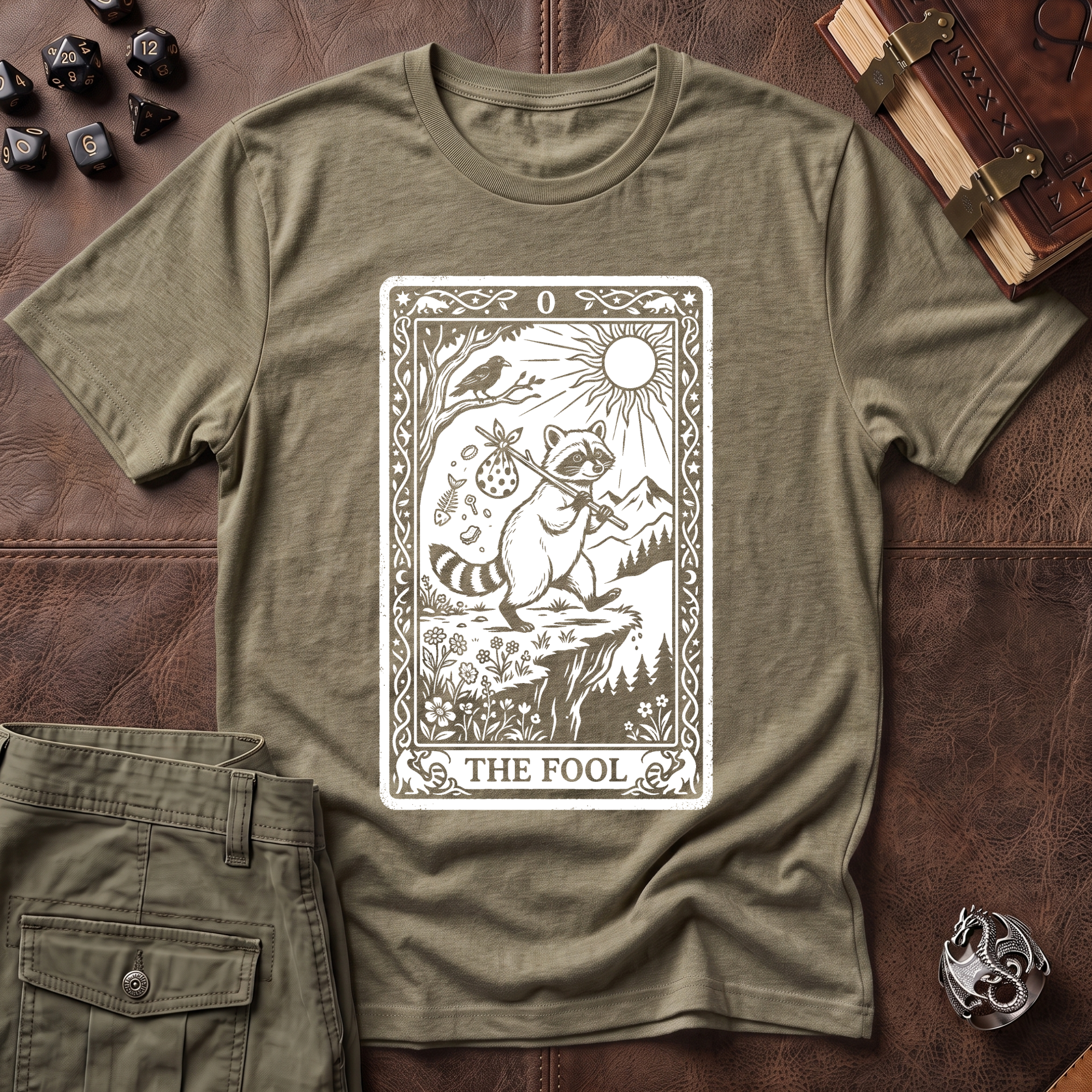 Trash Panda Tarot Fool T-Shirt