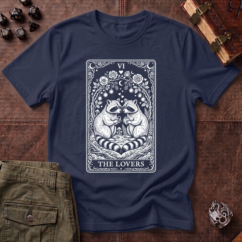 Trash Panda Tarot Lovers T-Shirt