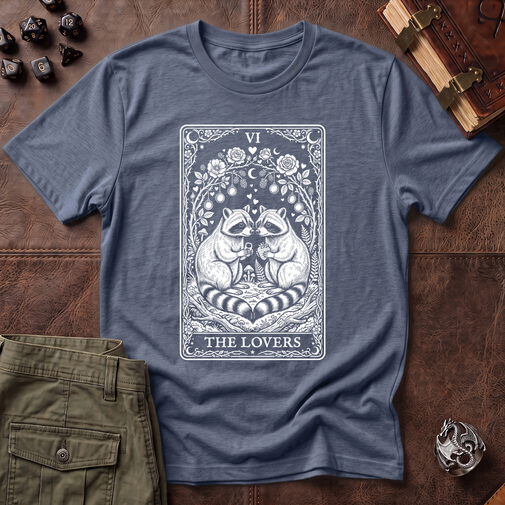 Trash Panda Tarot Lovers T-Shirt