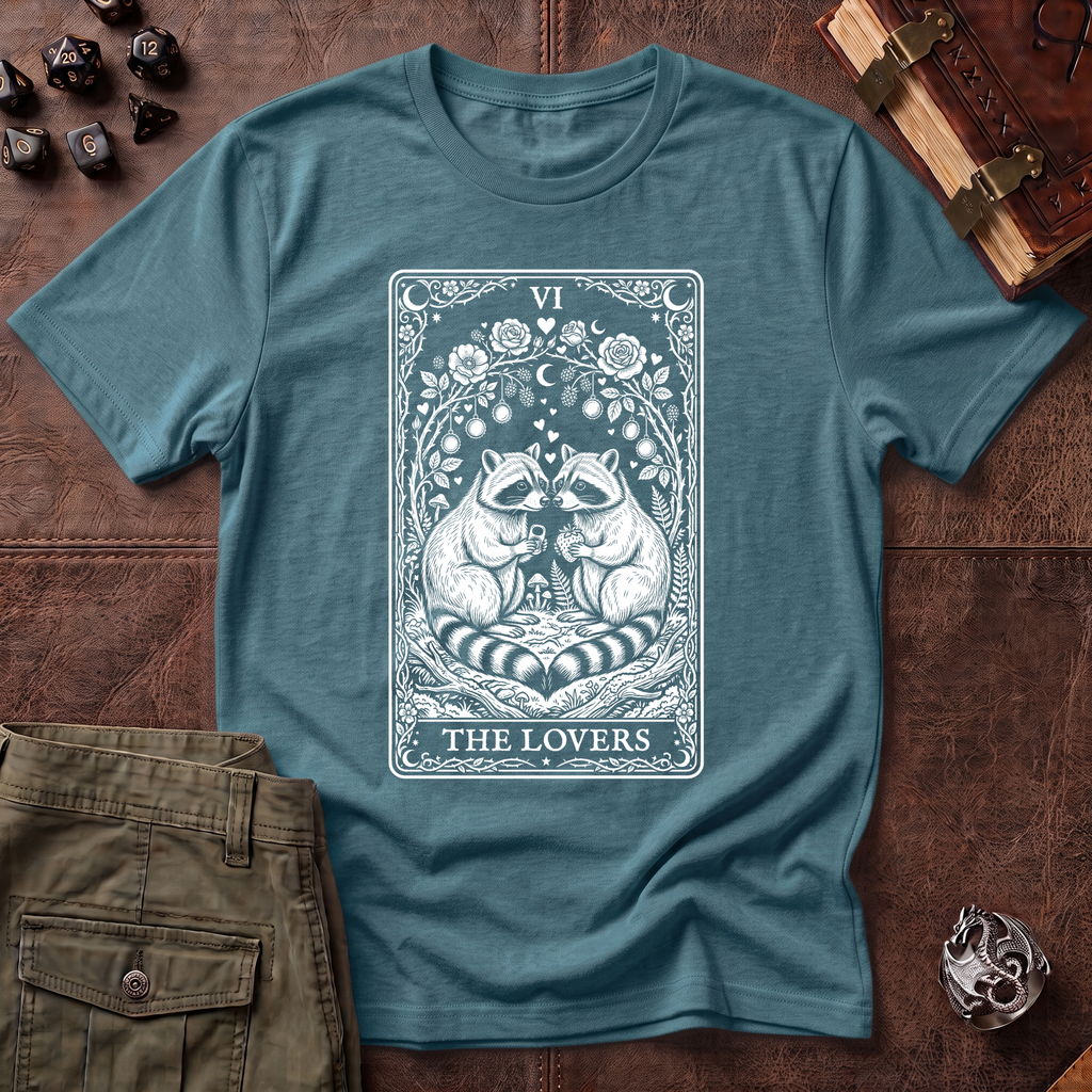 Trash Panda Tarot Lovers T-Shirt