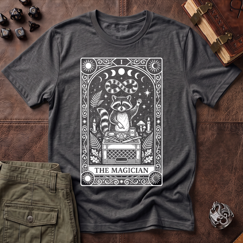 Trash Panda Tarot Magician T-Shirt