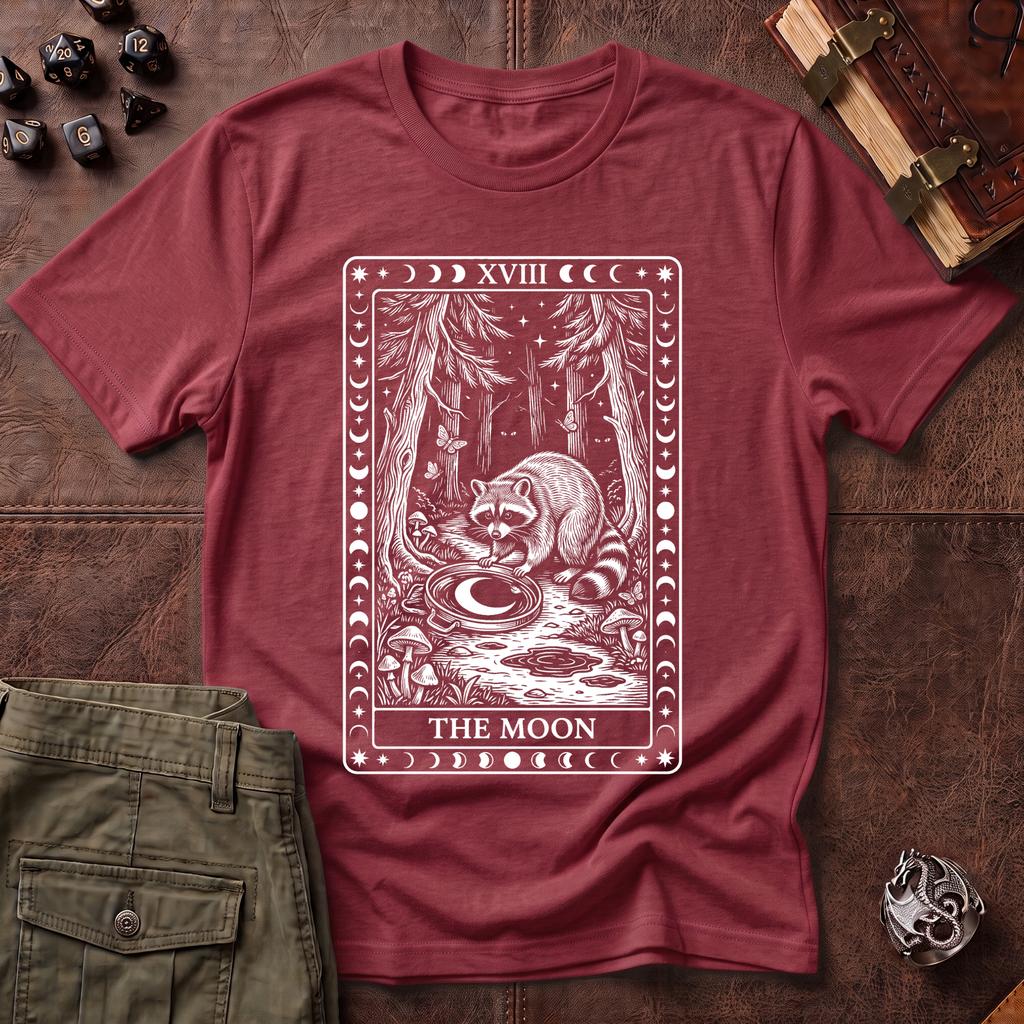 Trash Panda Tarot Moon T-Shirt