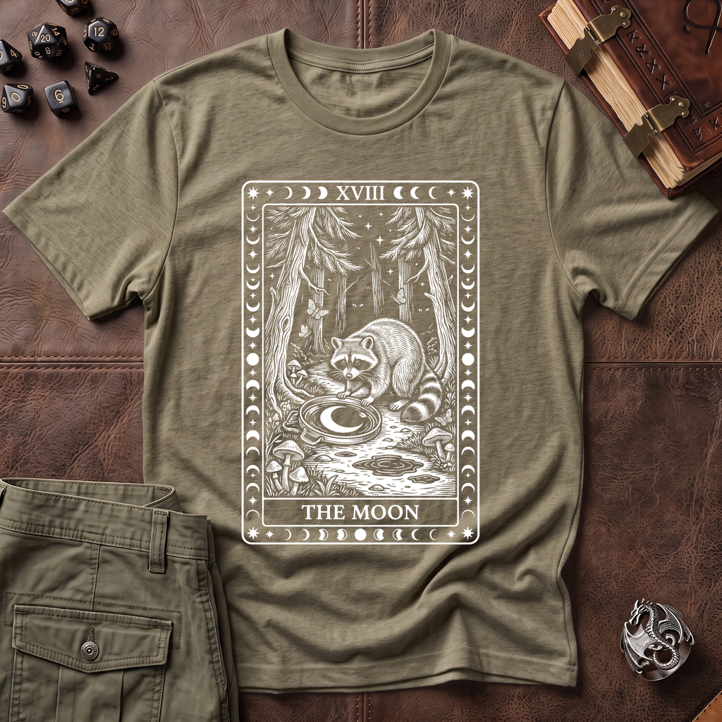 Trash Panda Tarot Moon T-Shirt
