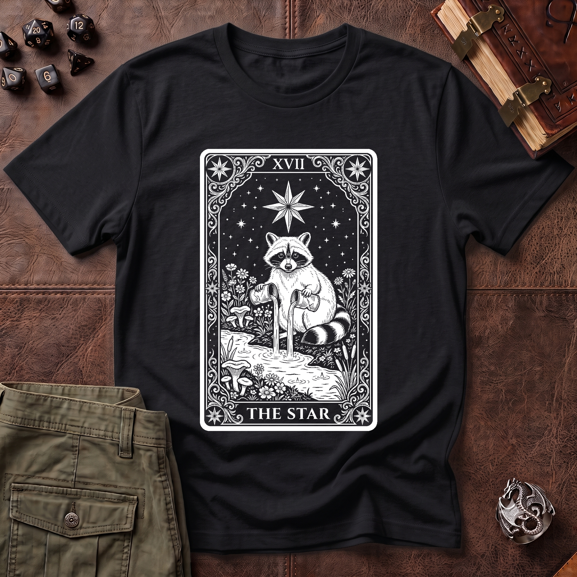 Trash Panda Tarot Star T-Shirt