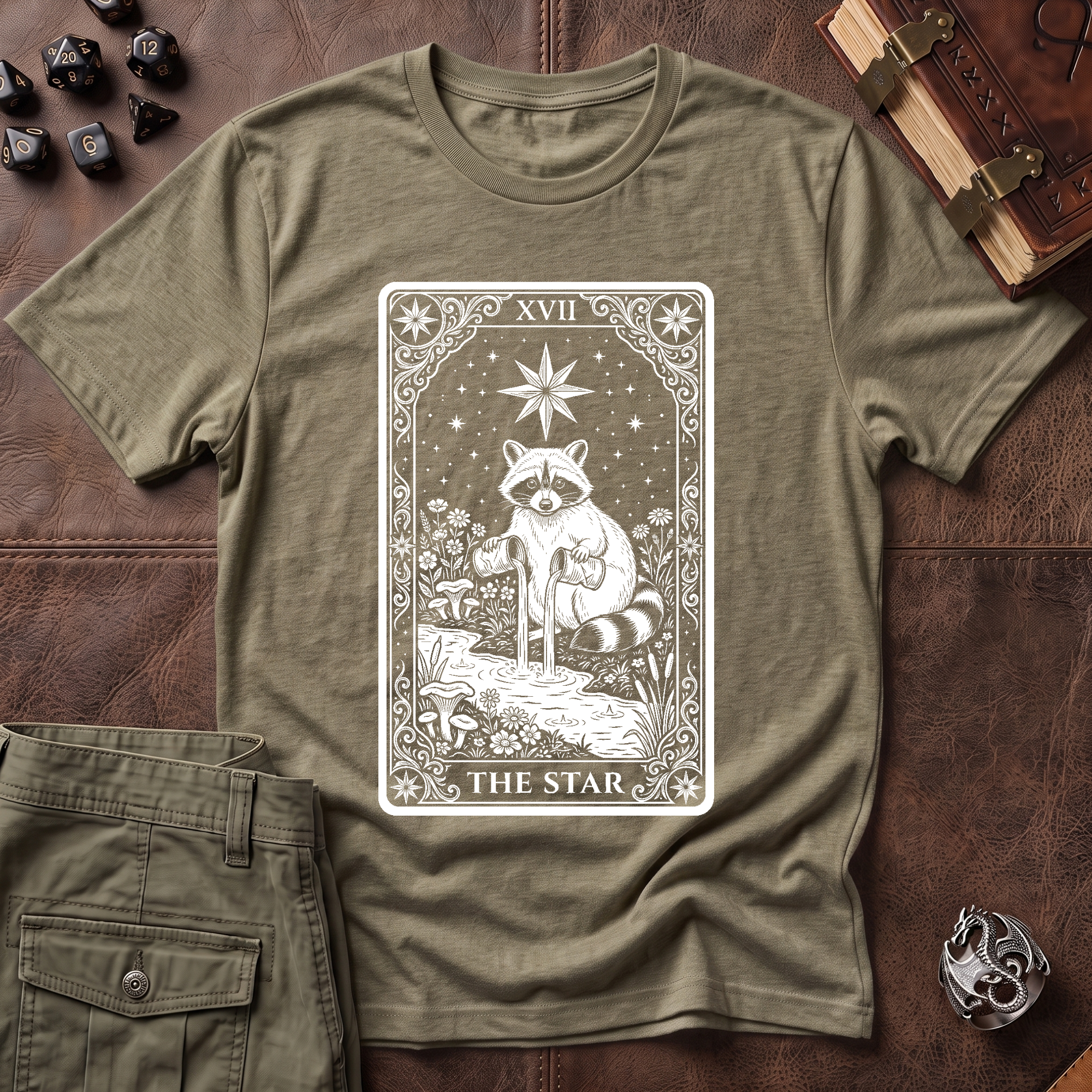 Trash Panda Tarot Star T-Shirt