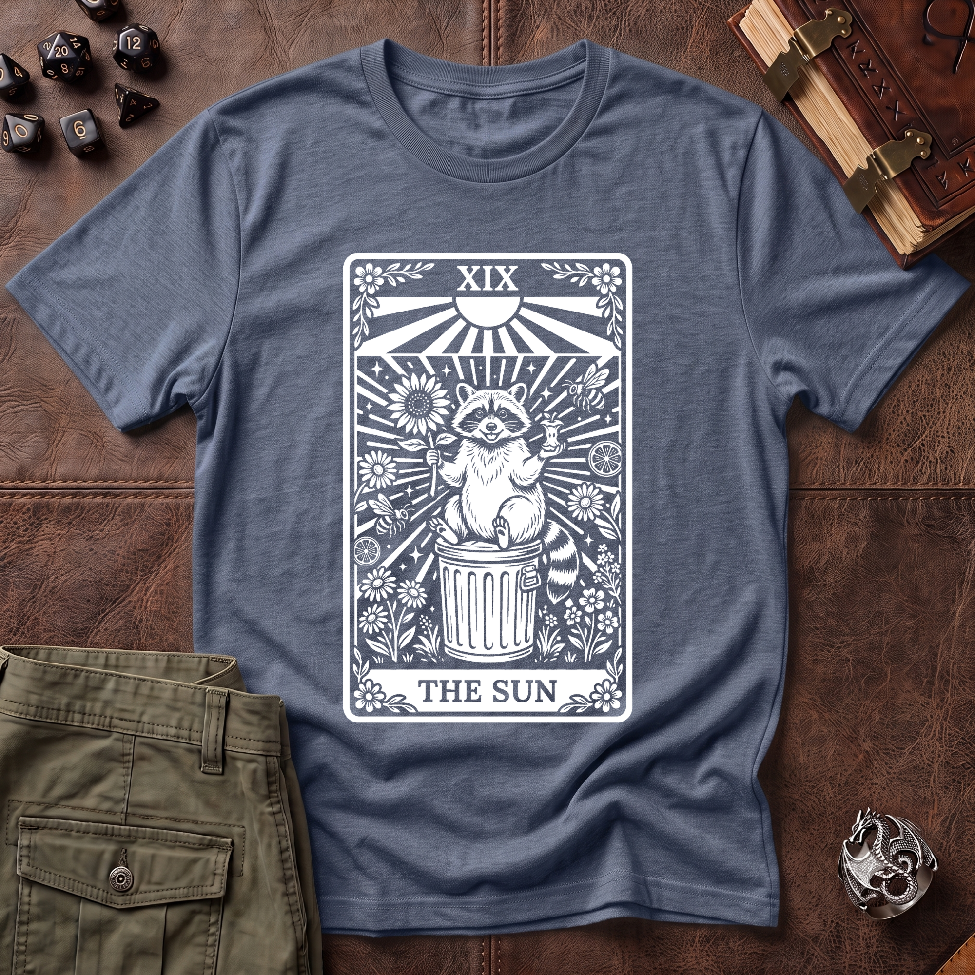 Trash Panda Tarot Sun T-Shirt