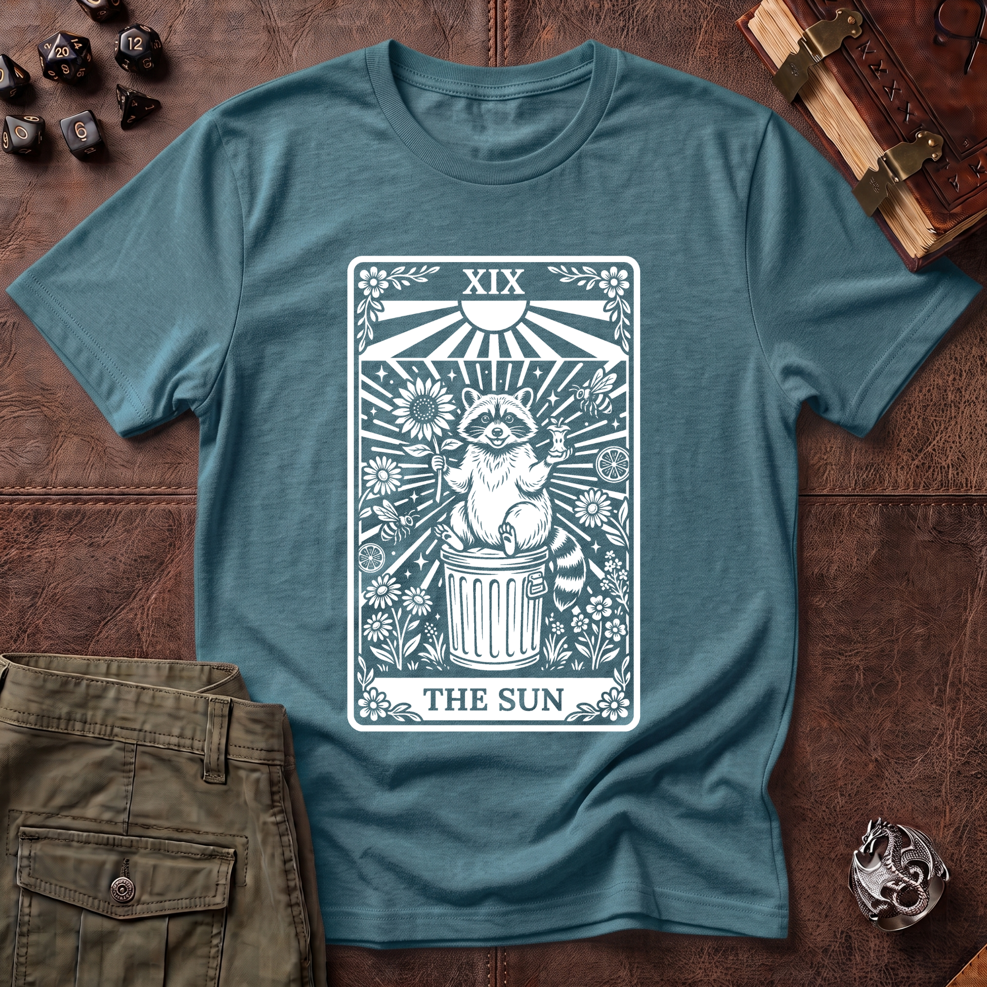 Trash Panda Tarot Sun T-Shirt