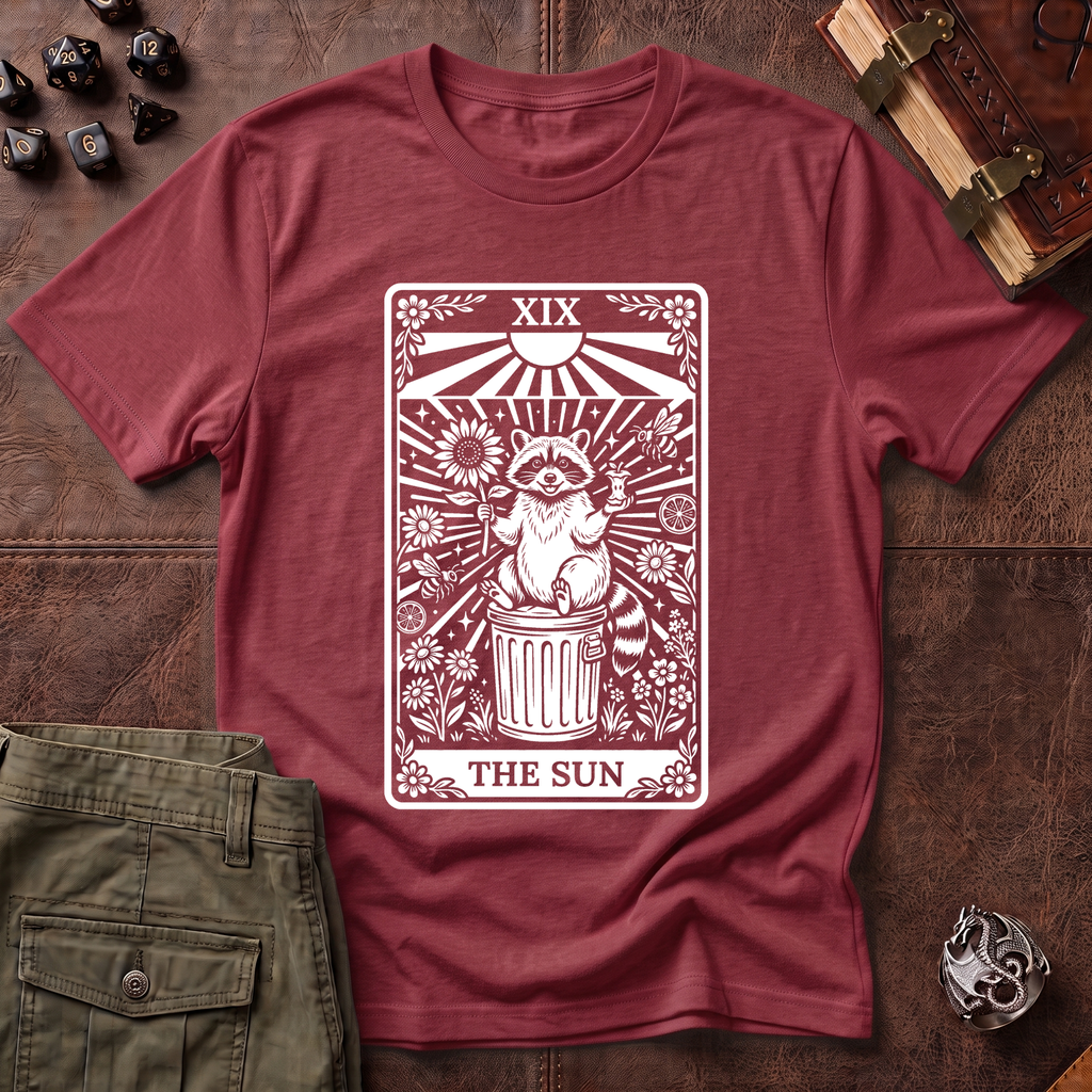 Trash Panda Tarot Sun T-Shirt